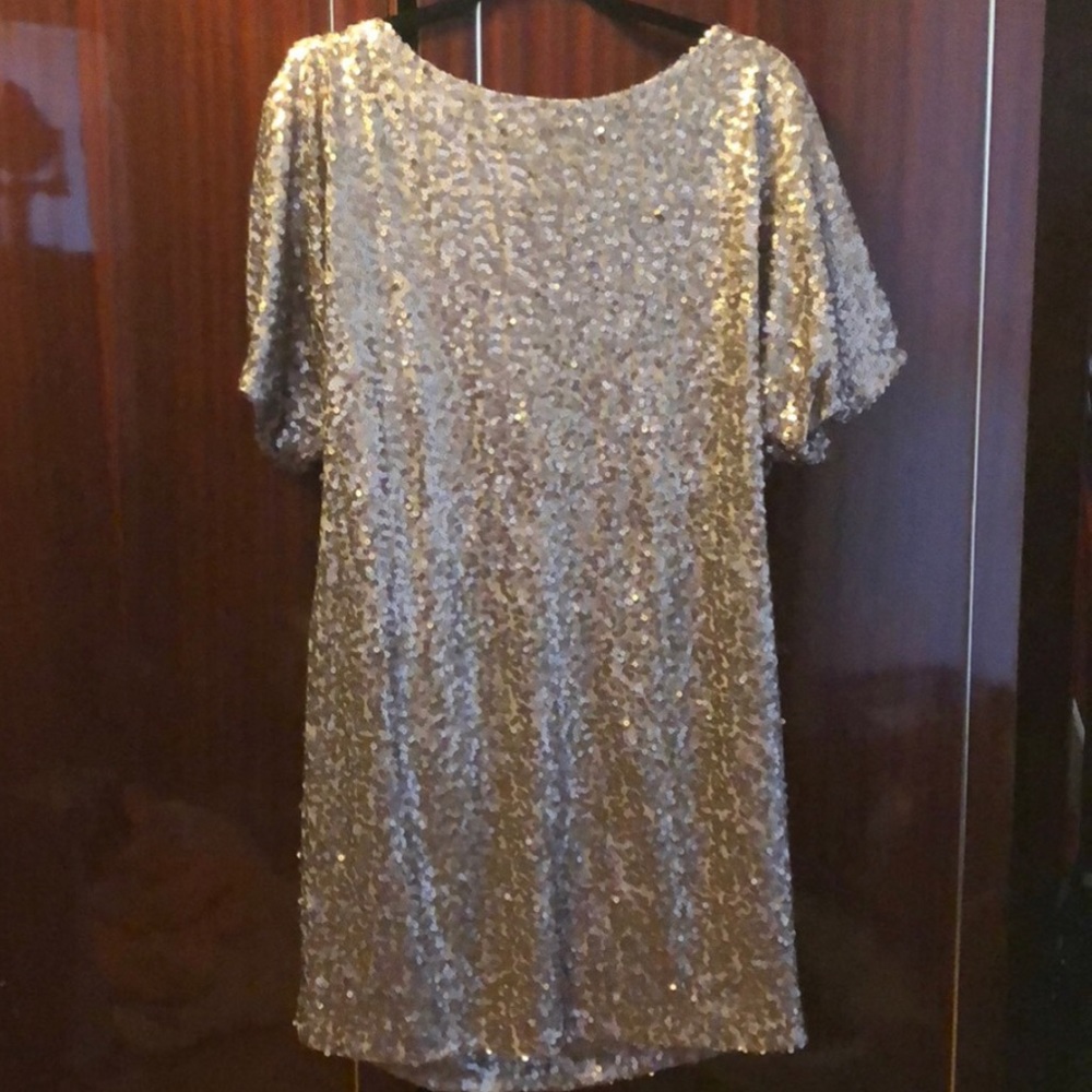 Gorgeous Bronze gold sequin dress